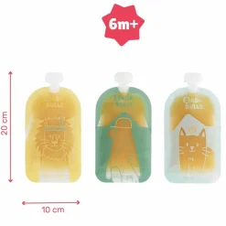 Lot de 15 gourdes réutilisables (150 ml)