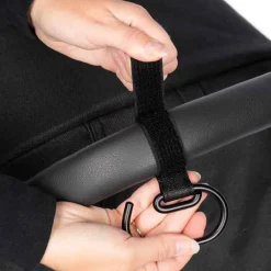 Lot de 2 grands crochets pour poussette noir