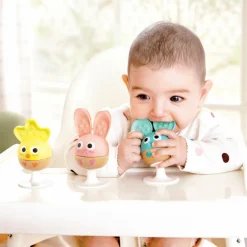 Lot de 3 hochets à ventouse Animaux