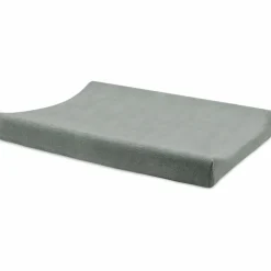 Lot de 2 housses de matelas à langer en éponge Sea Green-Ivory (50 x 70 cm)