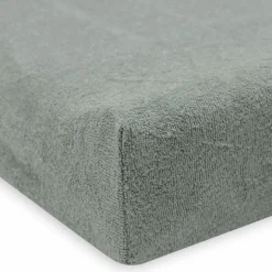 Lot de 2 housses de matelas à langer en éponge Sea Green-Ivory (50 x 70 cm)