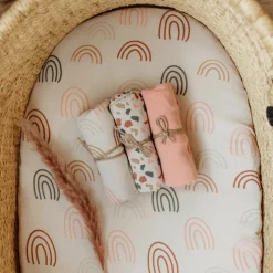 Lot de 3 housses de matelas à langer Rosetta (40 x 80 cm)