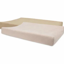 Lot de 2 housses de matelas à langer Wild Rose-Biscuit (50 x 70 cm)