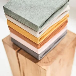 Lot de 2 housses de matelas à langer en éponge Ash Green (50 x 70 cm)