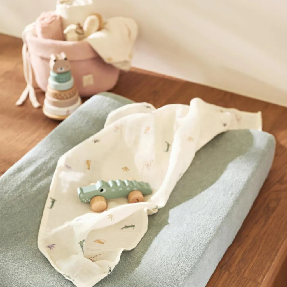 Lot de 2 housses de matelas à langer Sea Green (50 x 70 cm)