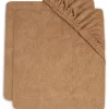 Lot de 2 housses de matelas à langer en éponge Biscuit (50 x 70 cm)