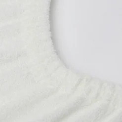 Lot de 2 housses de matelas à langer éponge Ivory-Nougat (50 x 70 cm)