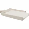 Lot de 2 housses de matelas à langer en éponge Oatmeal-Sand (50 x 70 cm)