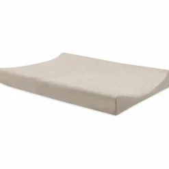 Lot de 2 housses de matelas à langer en éponge Oatmeal-Sand (50 x 70 cm)