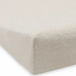 Lot de 2 housses de matelas à langer en éponge Oatmeal-Sand (50 x 70 cm)