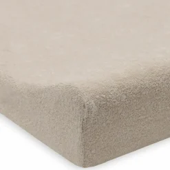 Lot de 2 housses de matelas à langer en éponge Oatmeal-Sand (50 x 70 cm)