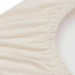 Lot de 2 housses de matelas à langer en éponge Oatmeal-Sand (50 x 70 cm)