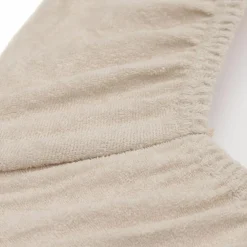 Lot de 2 housses de matelas à langer en éponge Oatmeal-Sand (50 x 70 cm)