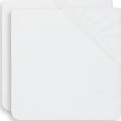 Lot de 2 housses de matelas à langer en éponge White (50 x 70 cm)