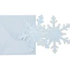 Lot de 8 invitations et enveloppes Flocons