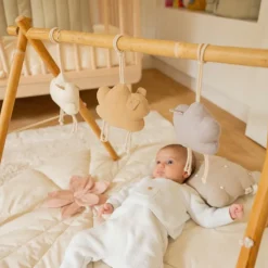 Lot de 3 jouets à suspendre bamboo Little sheep