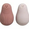 Lot de 2 jouets de bain Pingouin Stone Red-Vieux Rose