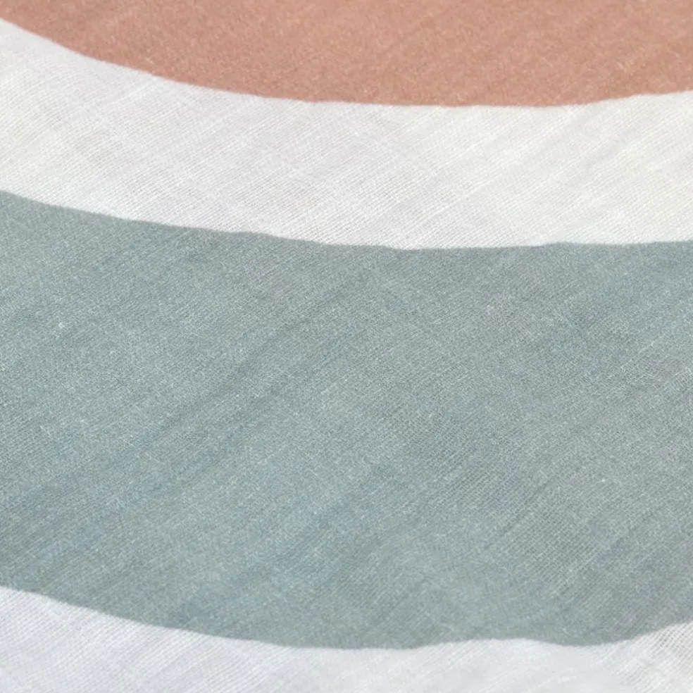 Lot de 3 langes Arc-en-ciel bleu poudré (85 x 85 cm)