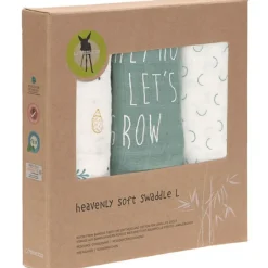 Lot de 3 langes en bambou vert d'eau Garden Explorer (80 x 80 cm)