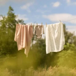 Lot de 3 langes en coton Lovely Birds (70 x 70 cm)