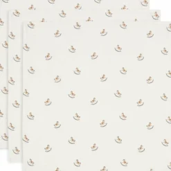 Lot de 3 langes en coton Nostalgic Ride (70 x 70 cm)