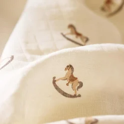 Lot de 3 langes en coton Nostalgic Ride (70 x 70 cm)