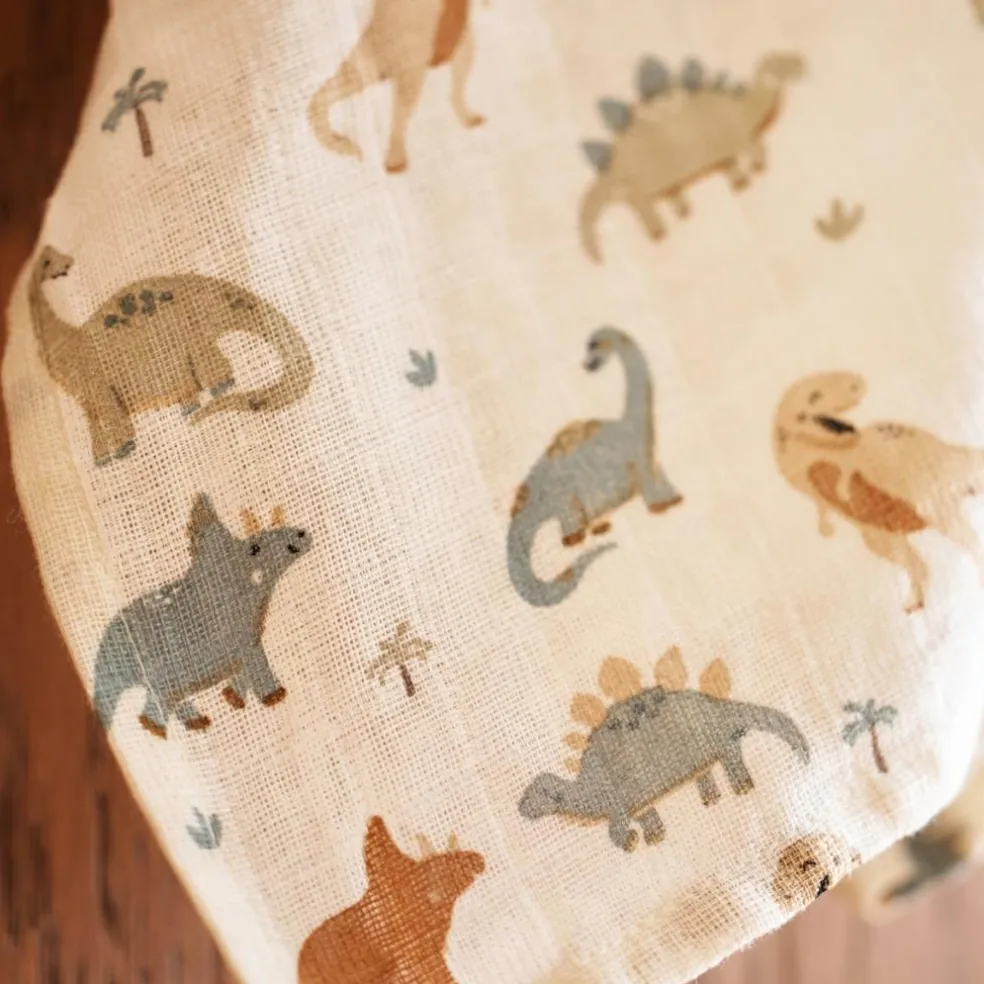 Lot de 3 langes en coton Roarsome (70 x 70 cm)