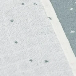 Lot de 3 langes en coton Twinkling Sea Green (70 x 70 cm)