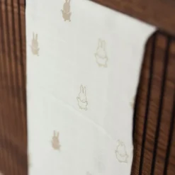 Lot de 3 langes en gaze de coton Happy Miffy Nougat (70 x 70 cm)