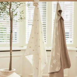 Lot de 3 langes en gaze de coton Happy Miffy Nougat (70 x 70 cm)