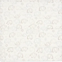 Lot de 3 langes en gaze de coton Elephant Tales (70 x 70 cm)