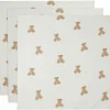 Lot de 3 langes en gaze de coton Teddy Bear (70 x 70 cm)