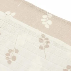 Lot de 3 langes en gaze de coton Twig Wild Rose (70 x 70 cm)