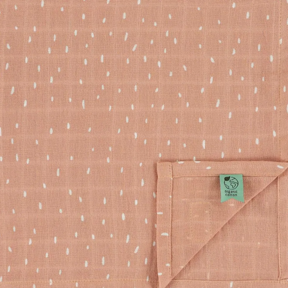 Lot de 3 langes en mousseline Rosy Rabbit (55 x 55 cm)