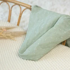 Lot de 3 langes en mousseline Grafic Olive (70 x 70 cm)