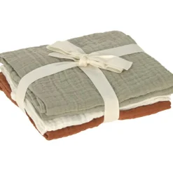 Lot de 3 langes en mousseline Little Forest (60 x 60 cm)
