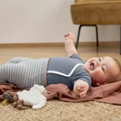 Lot de 3 langes en mousseline Cozy Home Rouille, vert et blanc (85 x 85 cm)