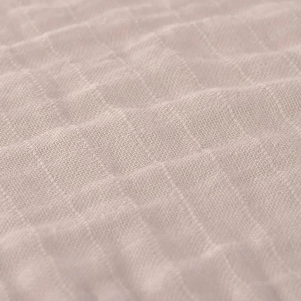 Lot de 3 langes en mousseline Cozy Home Rose, blanc et rouille (85 x 85 cm)