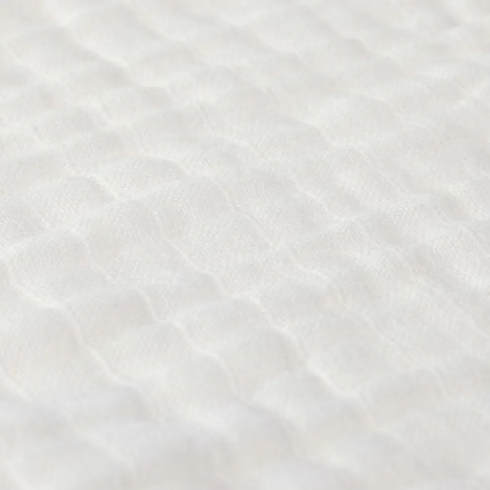 Lot de 3 langes en mousseline Cozy Home Rose, blanc et rouille (85 x 85 cm)