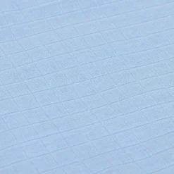 Lot de 3 langes Happy Rascals Smile bleu ciel (60 x 60 cm)