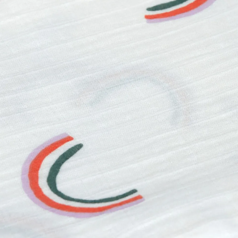 Lot de 3 langes Happy Rascals Coeur lavande (60 x 60 cm)