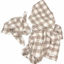 Lot de 2 langes Minimax Vichy Caramel (140 x 100 m)