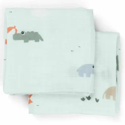 Lot de 2 langes Playground Bleu