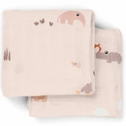 Lot de 2 langes Playground Rose