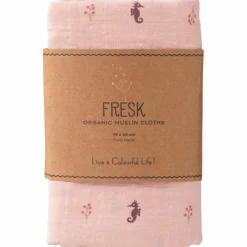 Lot de 2 langes Seahorse (70 x 60 cm)