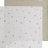 Lot de 2 langes Tender Beige-Clover (115 x 115 cm)