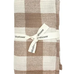 Lot de 3 langes Vichy Caramel (70 x 70 cm)