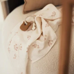 Lot de 2 maxi langes en gaze de coton Twig Wild Rose (115 x 115 cm)