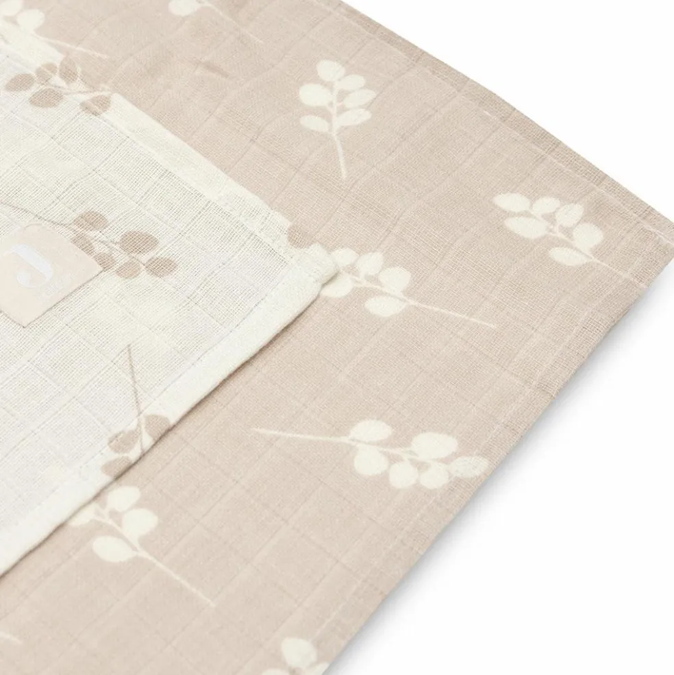 Lot de 2 maxi langes en gaze de coton Twig Wild Rose (115 x 115 cm)