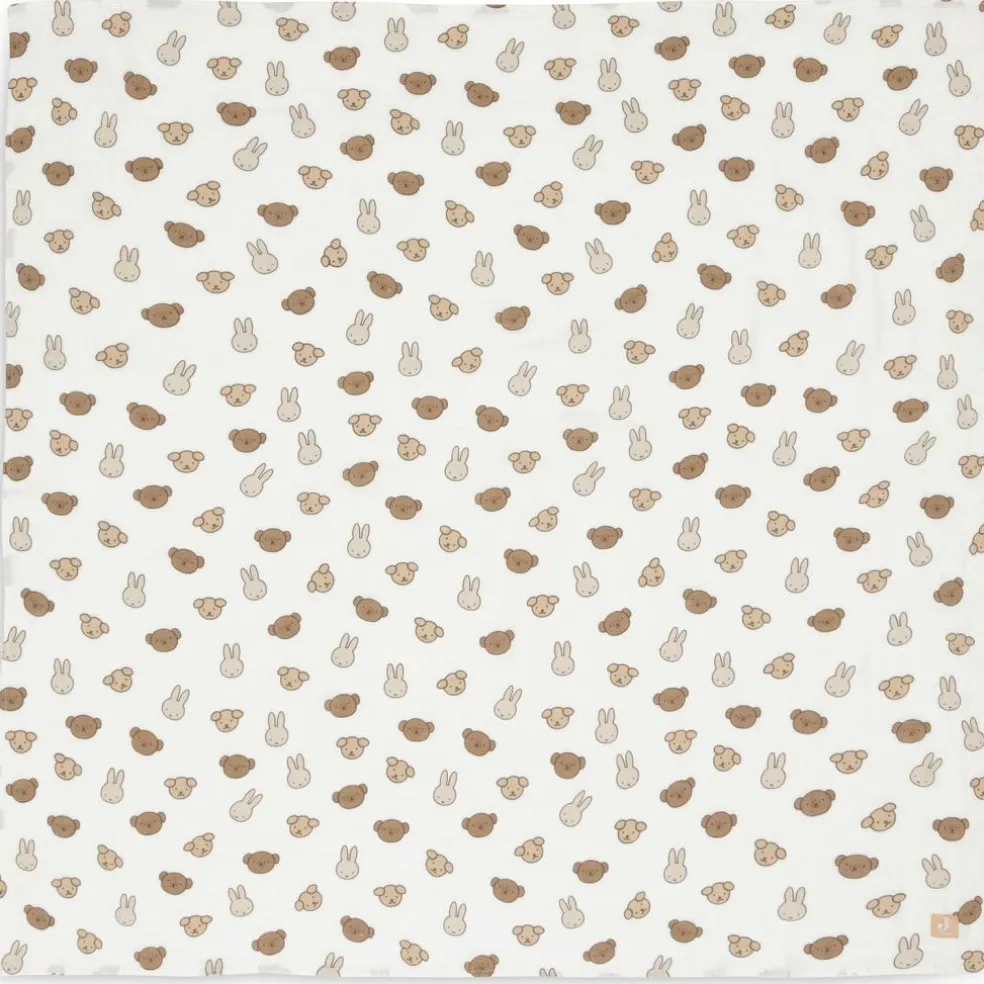 Lot de 2 maxi-langes en coton Miffy and Friends (115 x 115 cm)